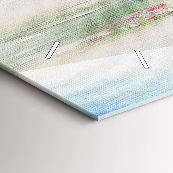 Horloge rectangulaire horizontale 'Mosaïque d''arbres'