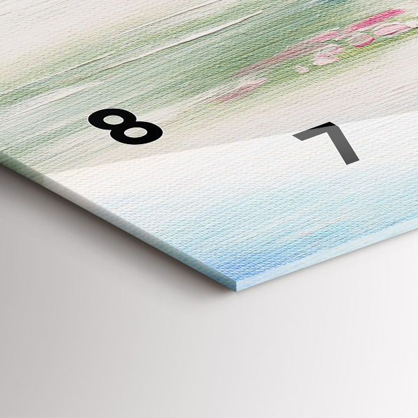 Horloge rectangulaire horizontale 'Mosaïque d''arbres'