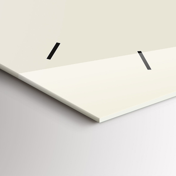 Horloge rectangulaire horizontale Cerf abstrait