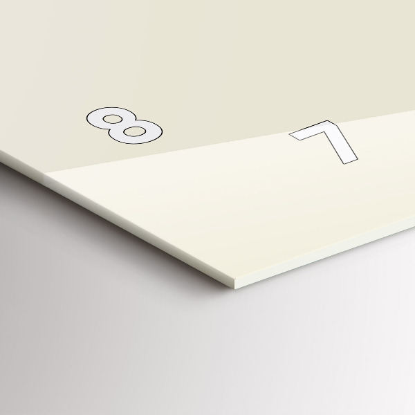 Horloge rectangulaire horizontale Cerf abstrait