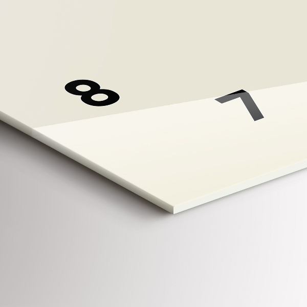 Horloge rectangulaire horizontale Cerf abstrait