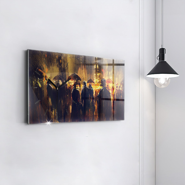 Horloge rectangulaire horizontale 'L''impressionnisme dans l''art Place du Marché'