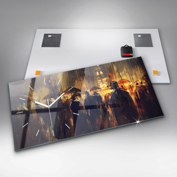 Horloge rectangulaire horizontale 'L''impressionnisme dans l''art Place du Marché'