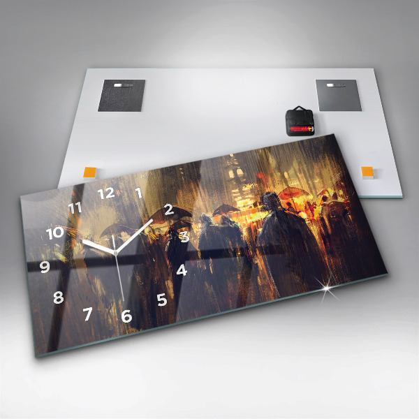 Horloge rectangulaire horizontale 'L''impressionnisme dans l''art Place du Marché'