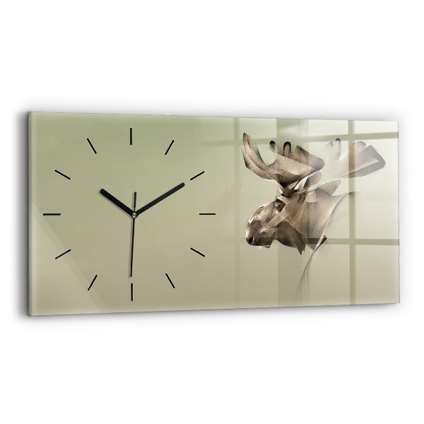 Horloge rectangulaire horizontale Orignal graphique