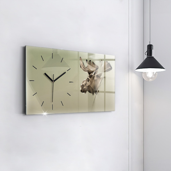Horloge rectangulaire horizontale Orignal graphique