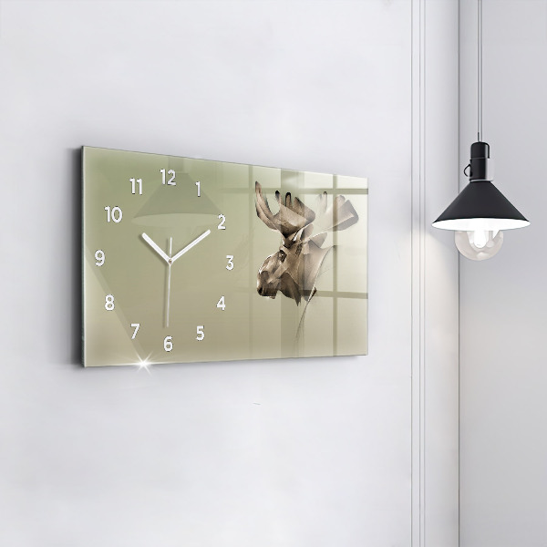 Horloge rectangulaire horizontale Orignal graphique