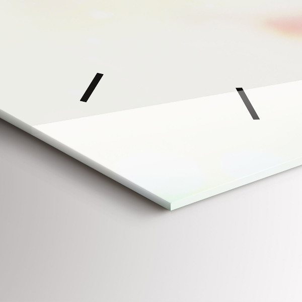 Horloge rectangulaire horizontale Fleurs de printemps