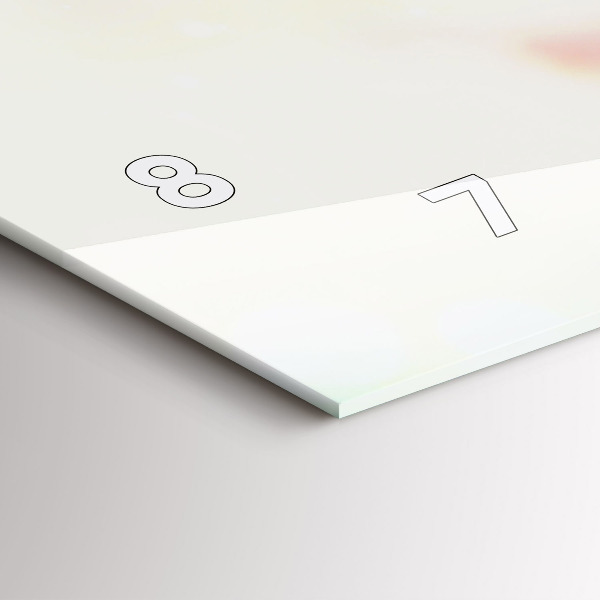 Horloge rectangulaire horizontale Fleurs de printemps