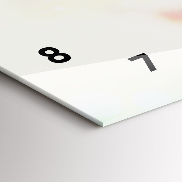 Horloge rectangulaire horizontale Fleurs de printemps