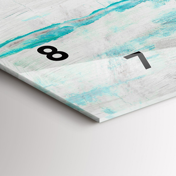 Horloge rectangulaire horizontale 'Texture d''huile abstraite'