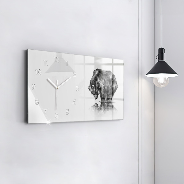 Horloge rectangulaire horizontale Ours de dessin animé