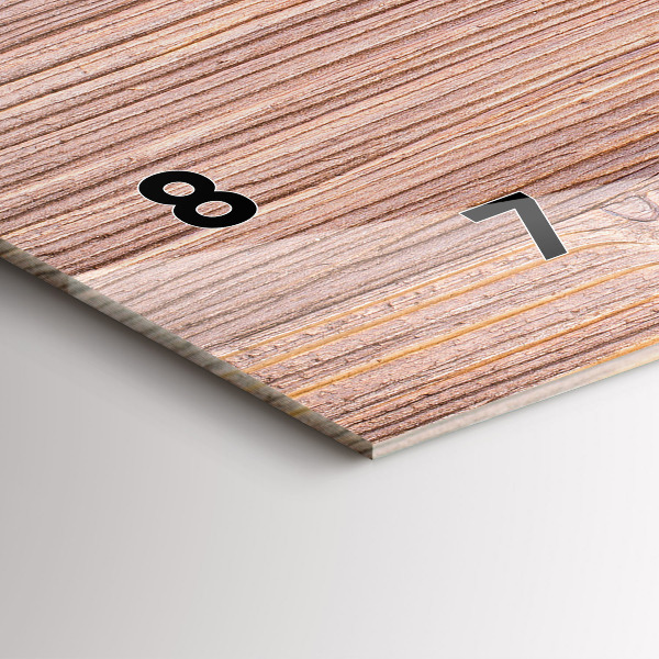 Horloge rectangulaire horizontale Poivrons