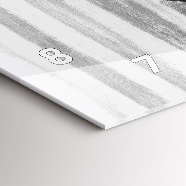 Horloge rectangulaire horizontale Femme en noir et blanc