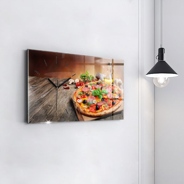 Horloge rectangulaire horizontale 'Le cœur culinaire de l''Italie'