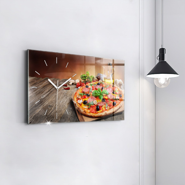 Horloge rectangulaire horizontale 'Le cœur culinaire de l''Italie'