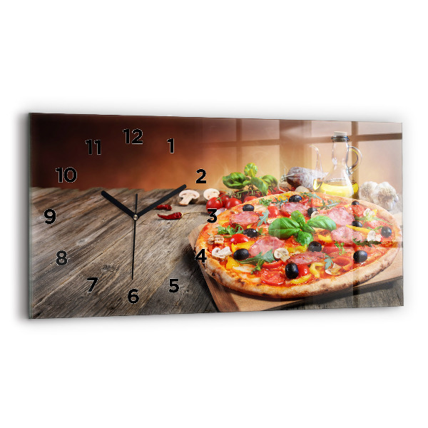 Horloge rectangulaire horizontale 'Le cœur culinaire de l''Italie'