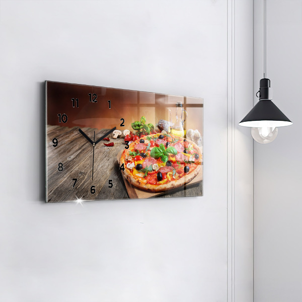 Horloge rectangulaire horizontale 'Le cœur culinaire de l''Italie'