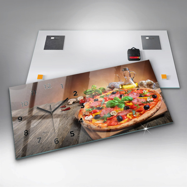 Horloge rectangulaire horizontale 'Le cœur culinaire de l''Italie'