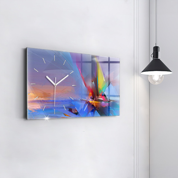 Horloge rectangulaire horizontale Paysage marin