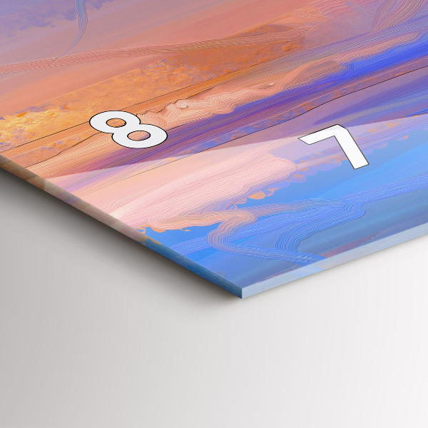 Horloge rectangulaire horizontale Paysage marin