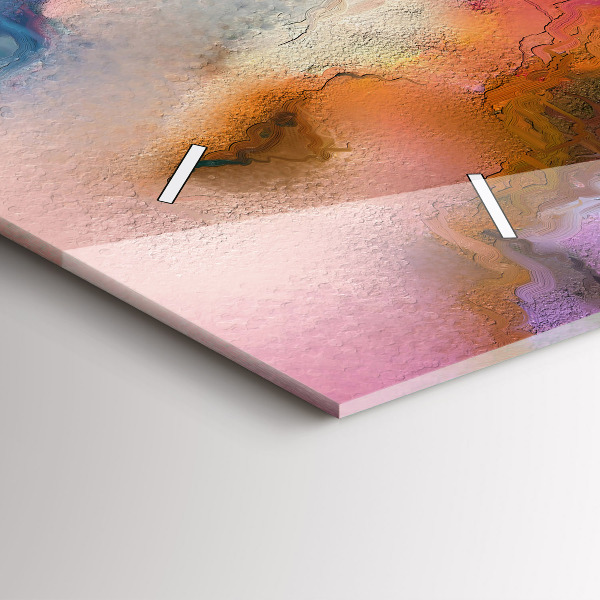 Horloge rectangulaire horizontale Peinture renversée