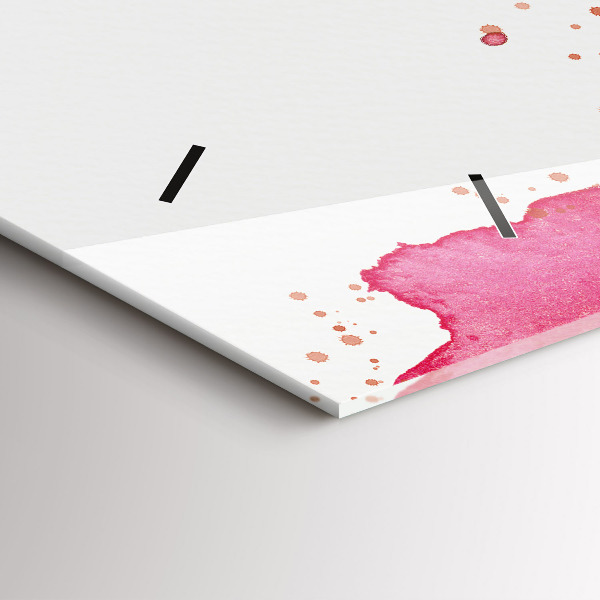 Horloge rectangulaire horizontale 'fond d''aigle aquarelle'