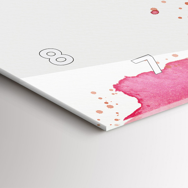 Horloge rectangulaire horizontale 'fond d''aigle aquarelle'