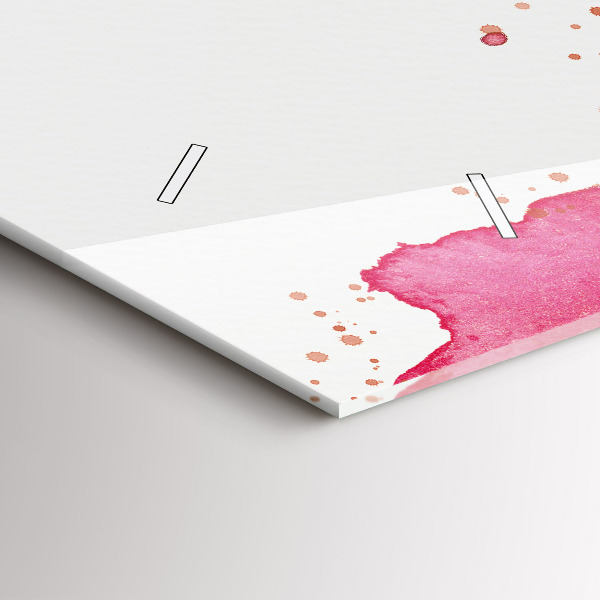 Horloge rectangulaire horizontale 'fond d''aigle aquarelle'