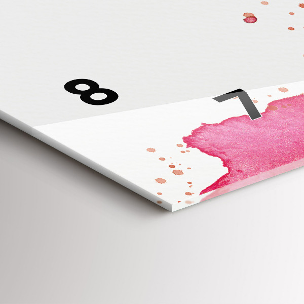 Horloge rectangulaire horizontale 'fond d''aigle aquarelle'