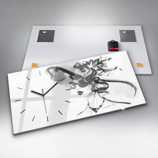 Horloge rectangulaire horizontale Femme à la mode