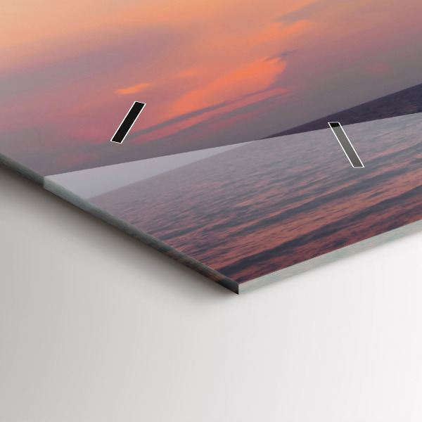 Horloge rectangulaire horizontale Surfer sur la plage