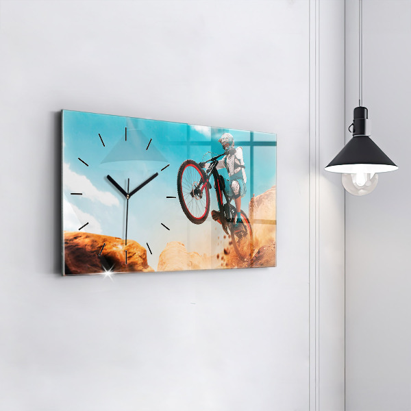 Horloge rectangulaire horizontale Cascadeur et adrénaline