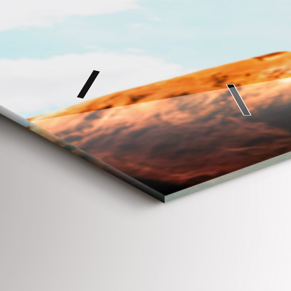 Horloge rectangulaire horizontale Cascadeur et adrénaline