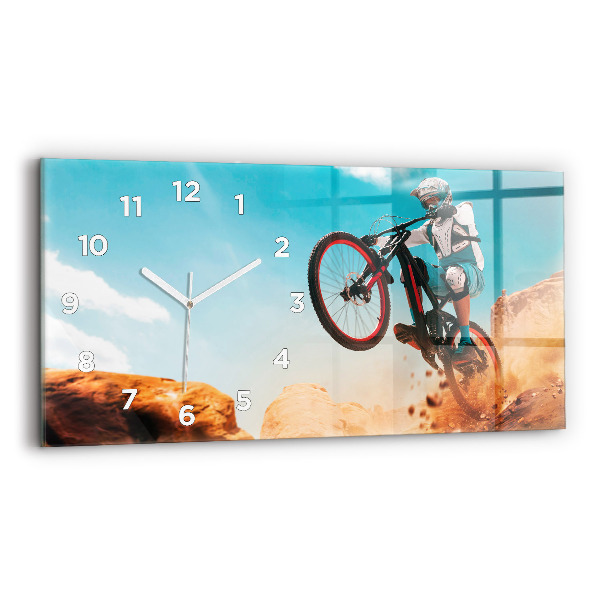 Horloge rectangulaire horizontale Cascadeur et adrénaline