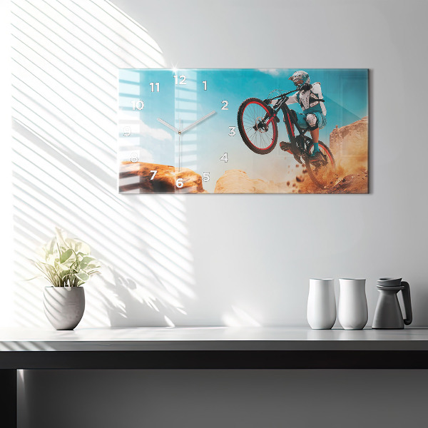 Horloge rectangulaire horizontale Cascadeur et adrénaline