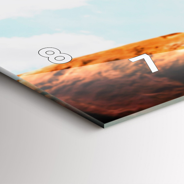 Horloge rectangulaire horizontale Cascadeur et adrénaline