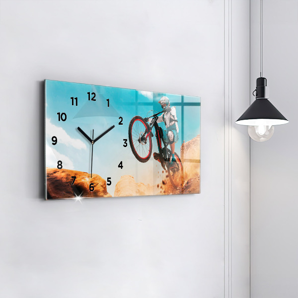 Horloge rectangulaire horizontale Cascadeur et adrénaline