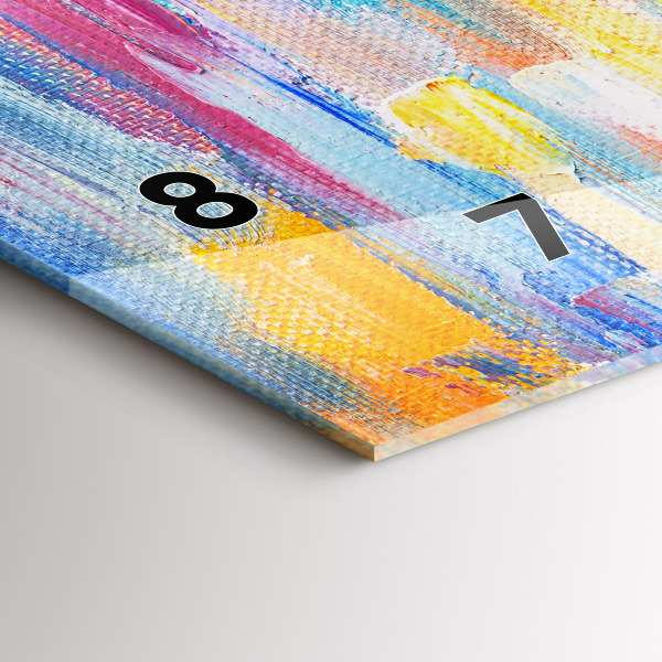 Horloge rectangulaire horizontale Couple sous la pluie