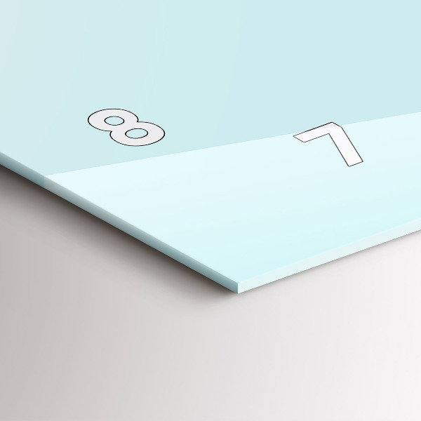 Horloge murale horizontale Chat drôle avec des lunettes