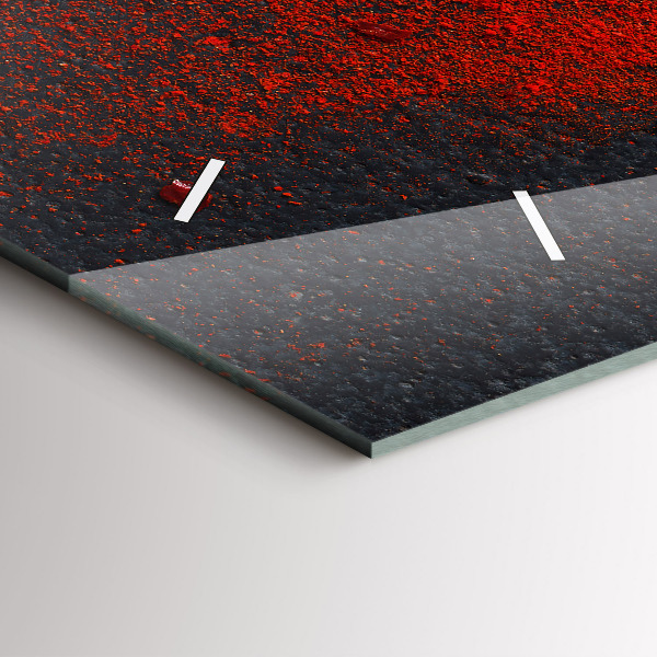 Horloge murale horizontale Épice rouge