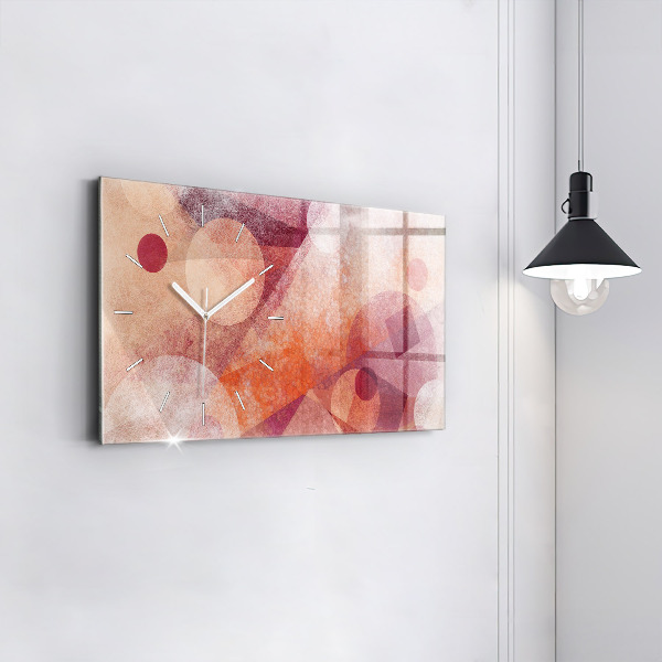 Horloge murale horizontale Abstraction géométrique