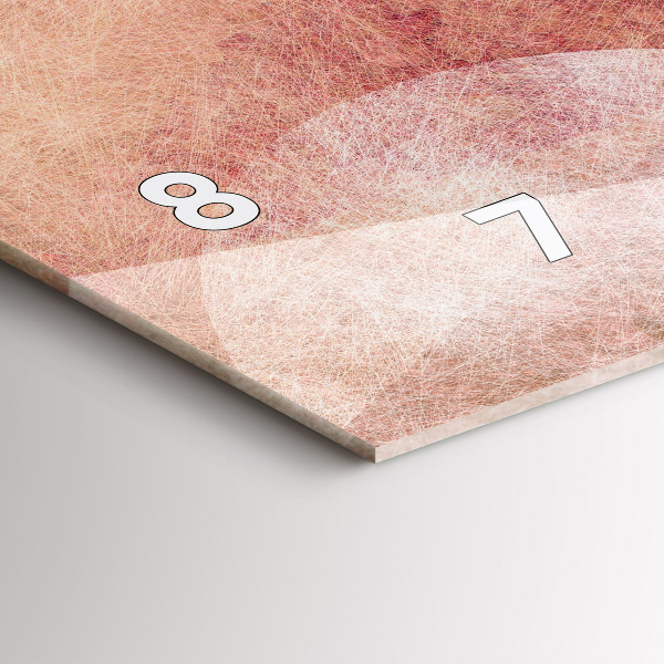 Horloge murale horizontale Abstraction géométrique