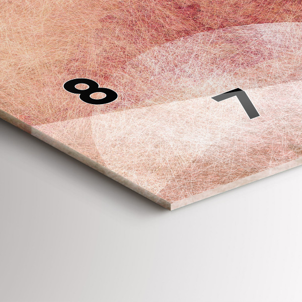 Horloge murale horizontale Abstraction géométrique