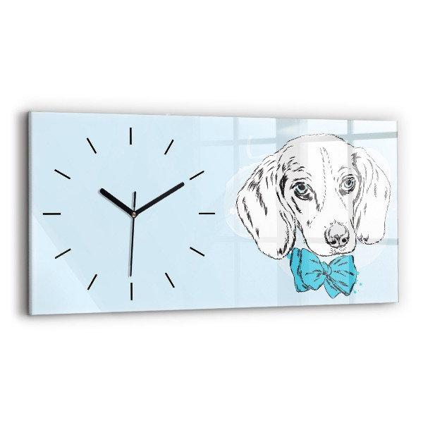 Horloge murale horizontale Chiot