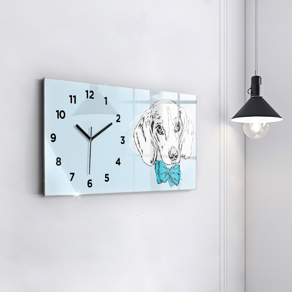 Horloge murale horizontale Chiot