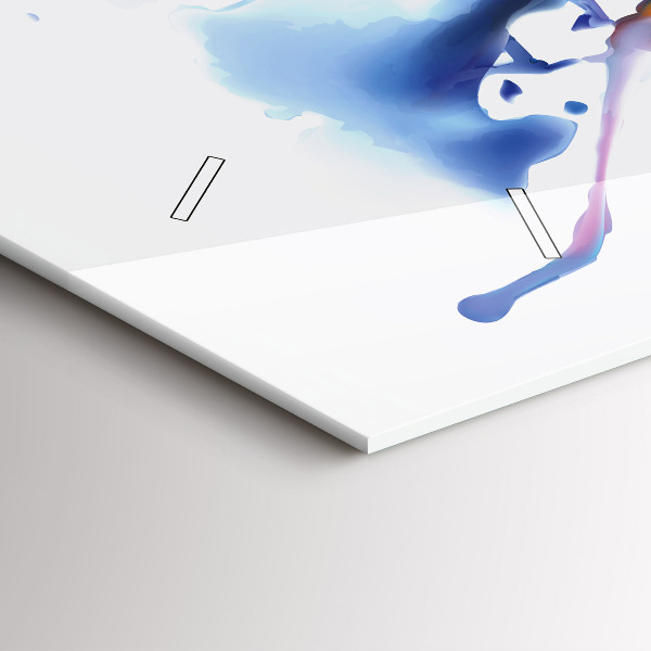 Horloge murale horizontale Lion - aquarelle