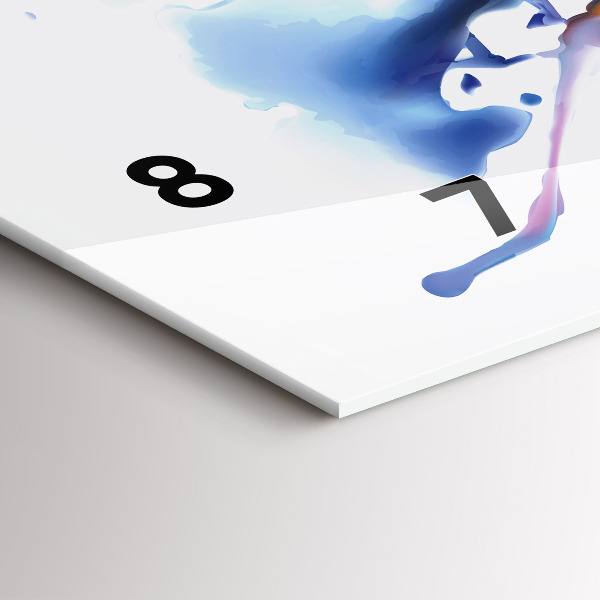 Horloge murale horizontale Lion - aquarelle