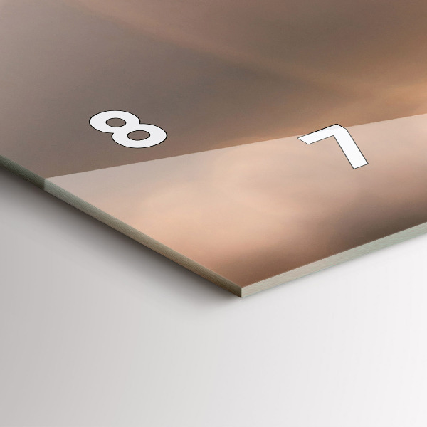 Horloge murale horizontale Voiture en vacances