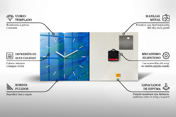 Horloge murale horizontale Cerf en chemise